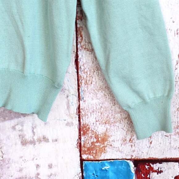 Women's Madison Grey Long Sleeve Turtleneck Knit Top MEDIUM Lime Green - Picture 5 of 11